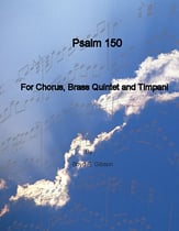 Psalm 150 SATB choral sheet music cover